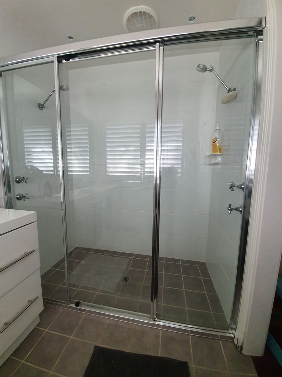 Ensuite has double shower