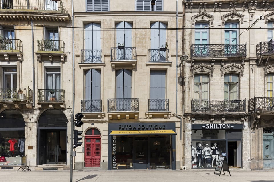 Facade of the building