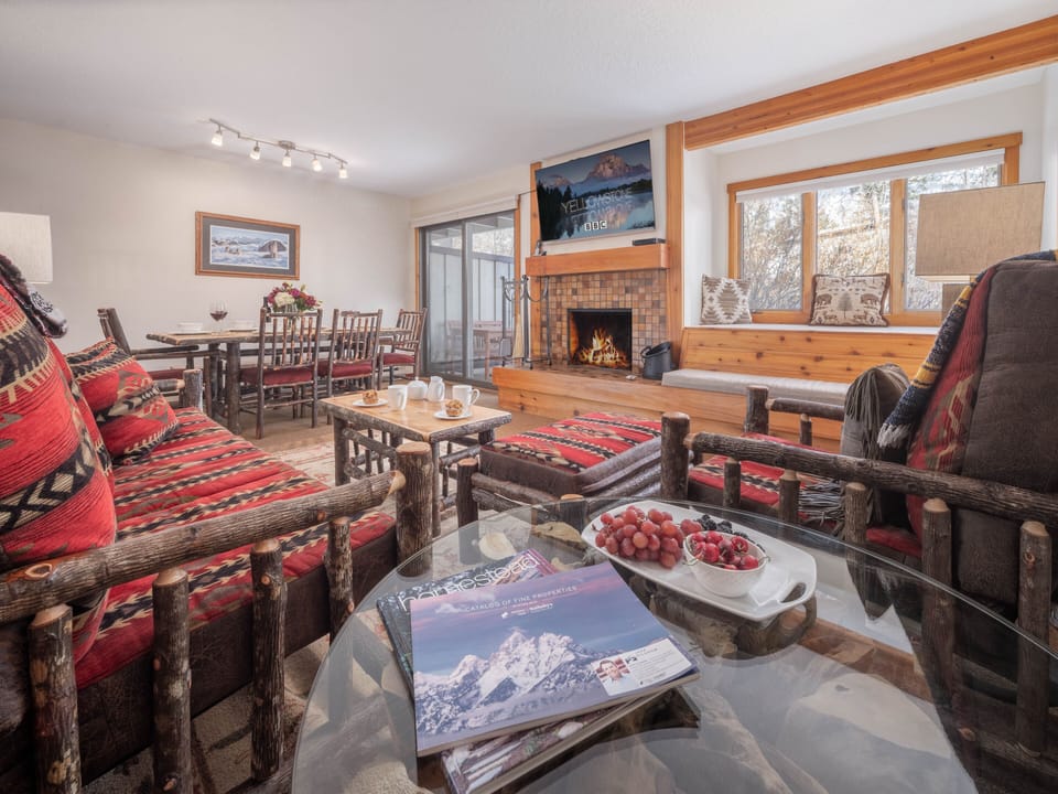 Living Room with Window Bed