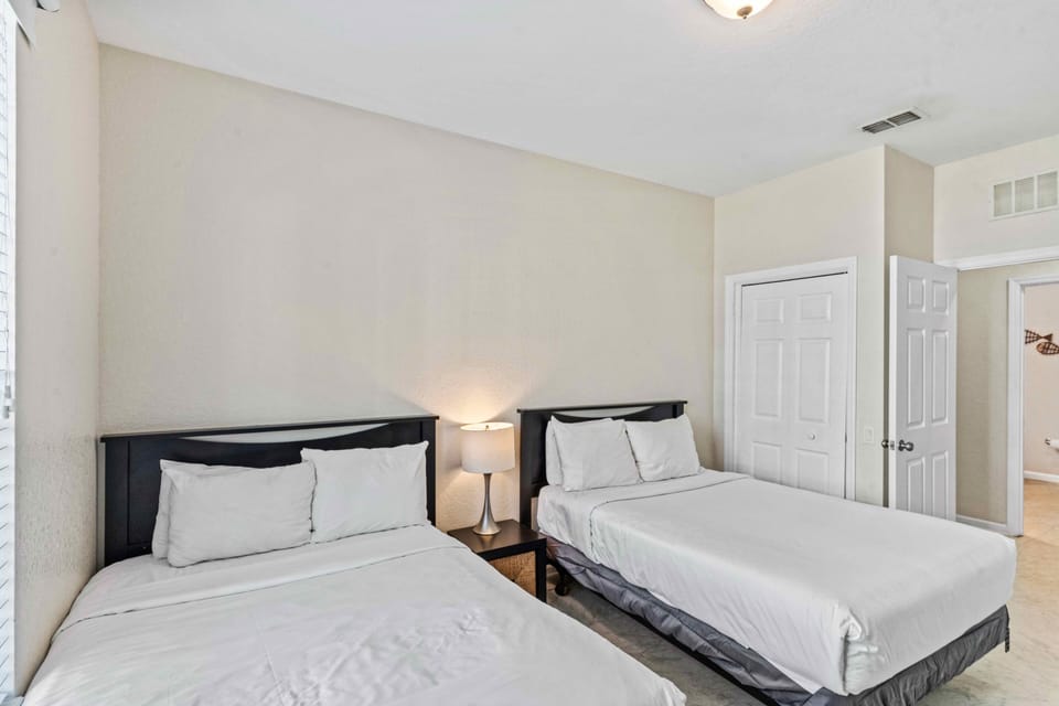 Bedroom 2 with 2 double beds