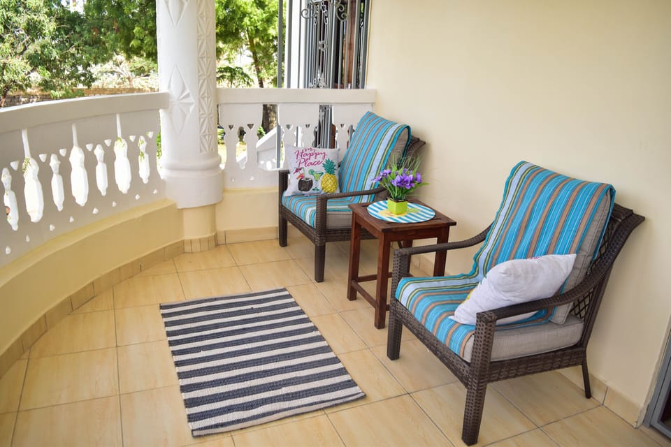 Spacious balcony
