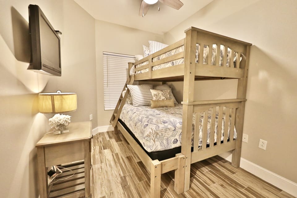 3rd bedroom twin over full bunkbed.