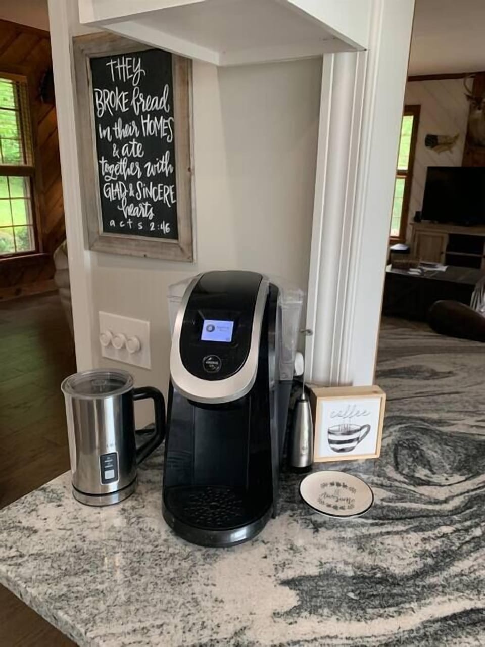 Coffee Station (Keurig as well as pot coffee)
