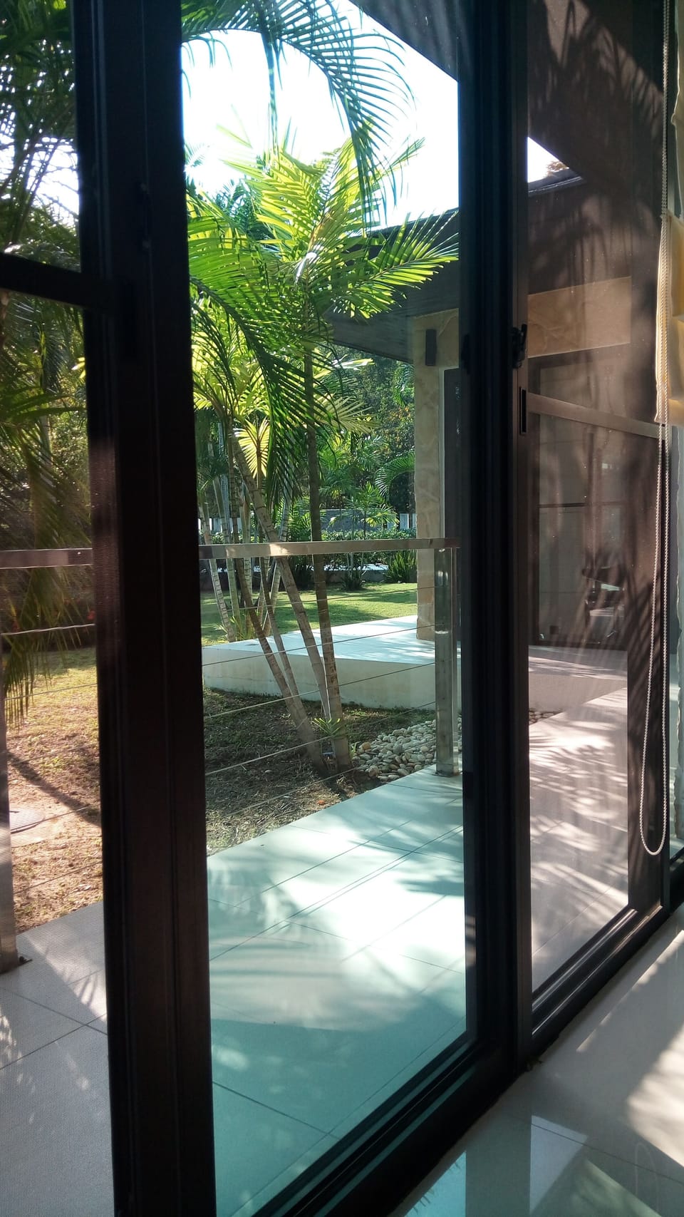 View from LIving Room to private garden