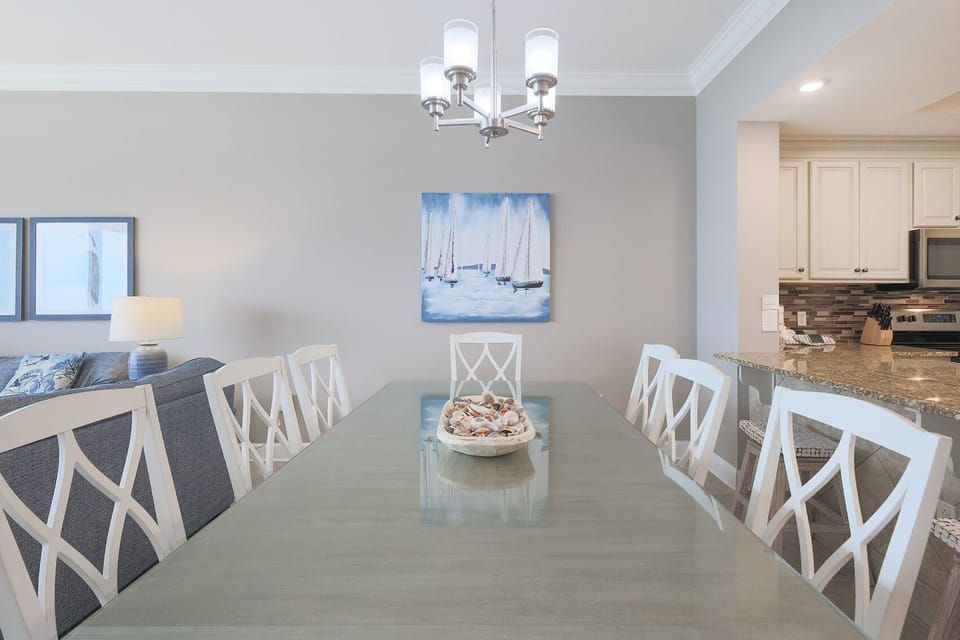 Savor a family meal or enjoy a fun game night with beach views and create lasting memories with loved ones