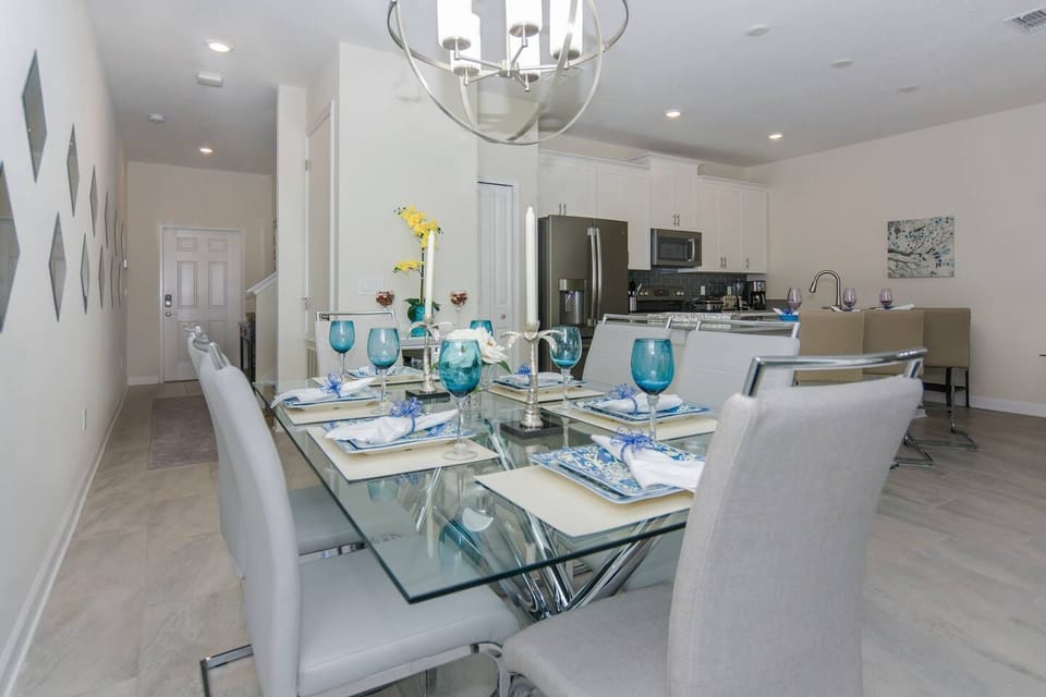 Dining Area and Kitchen Area Open