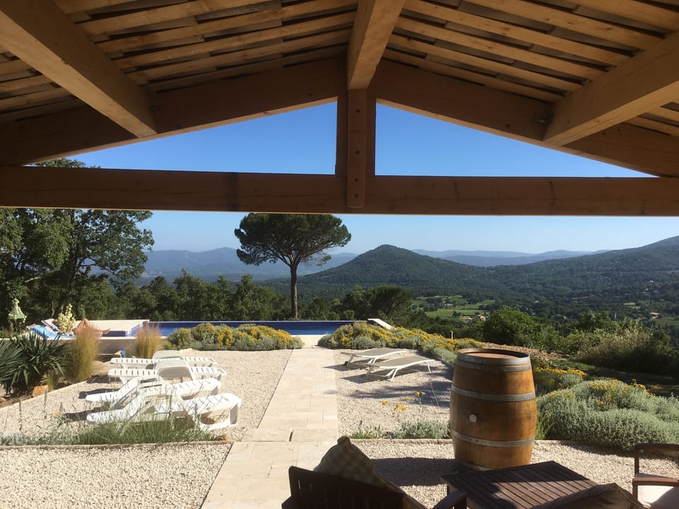 view from the new pool house/bar