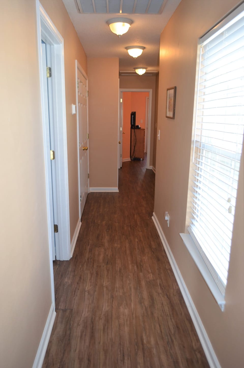 Upstairs Hallway with Laundry Room