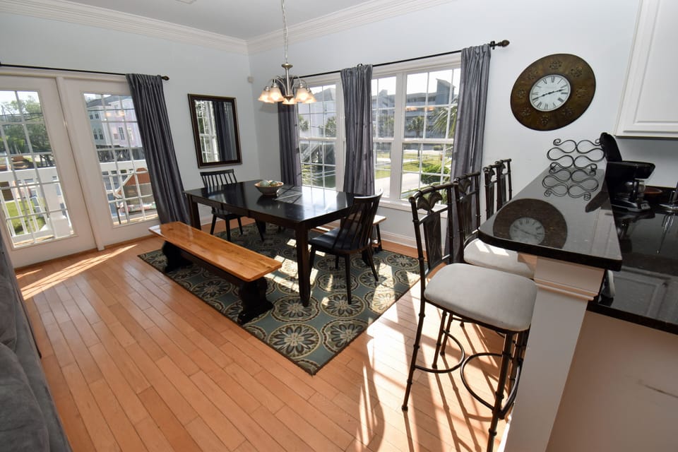 Dining Table with Extra Bar Seating