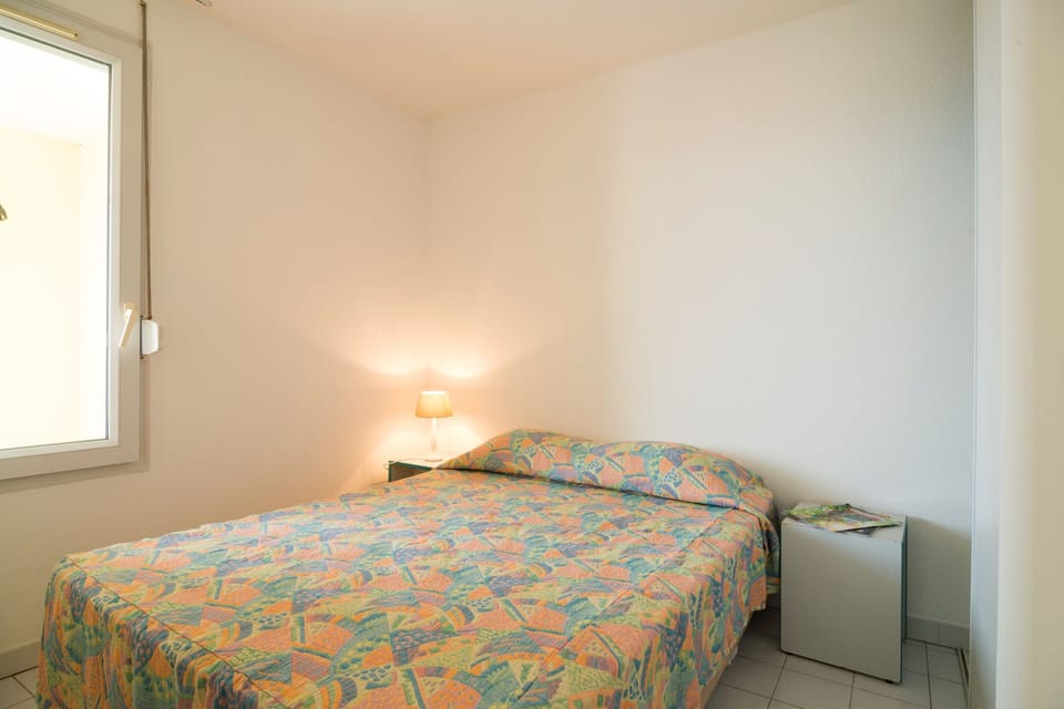 Drift to sleep in the comfortable bed after a wonderful day outside.