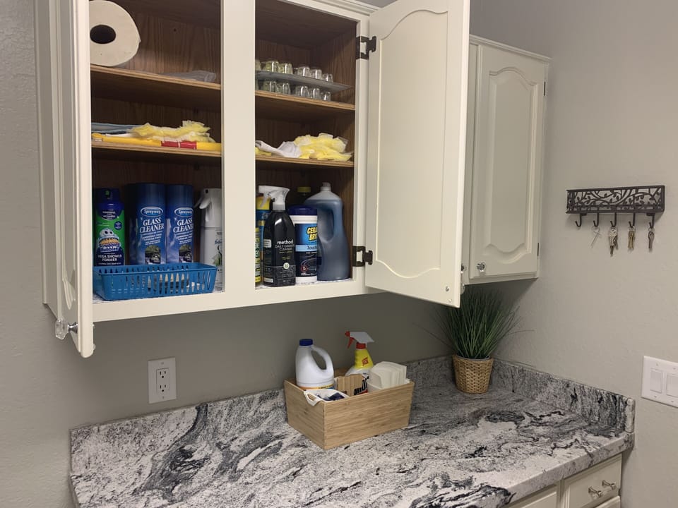 Fully stocked cleaning supplies if needed