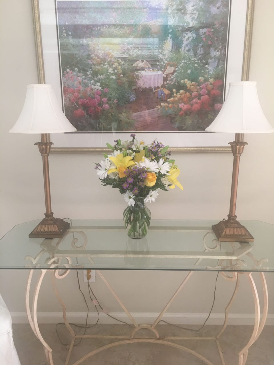 Wall in dining room. 