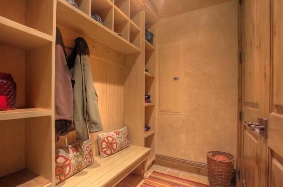 Mudroom for boots and ski clothes