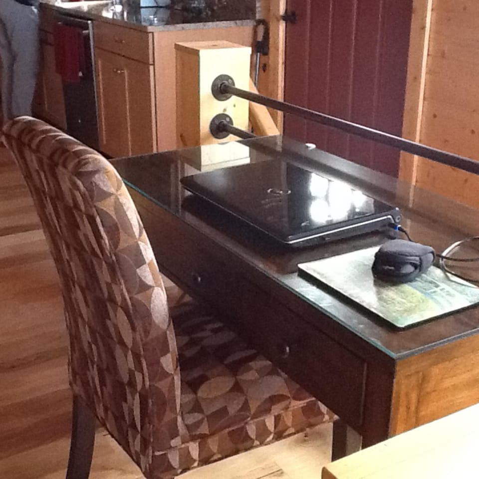 Desk with USB ports