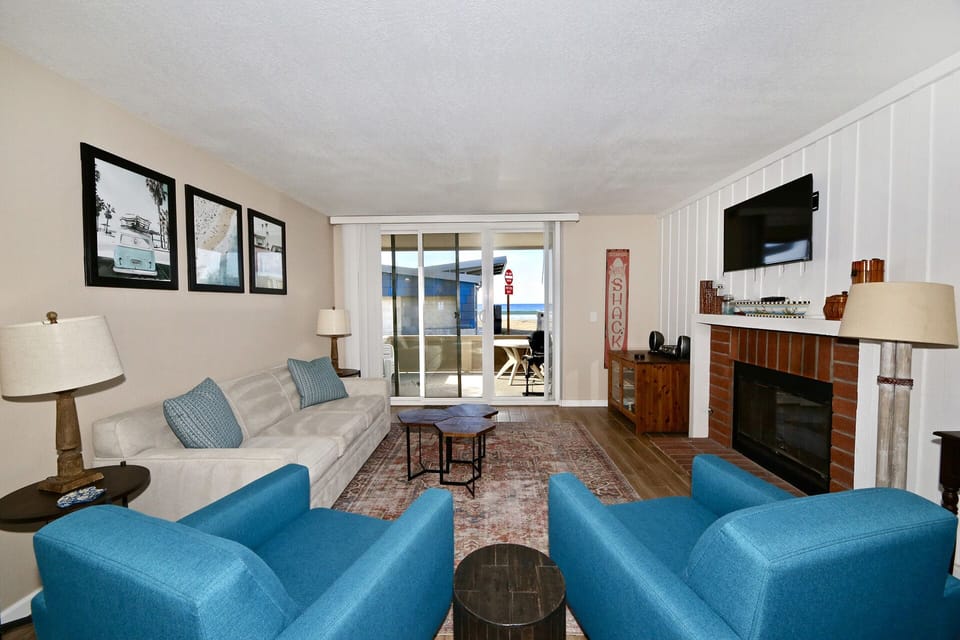 Living room patio access
