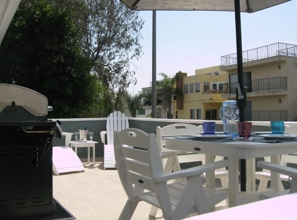 Enjoy dining on the large patio