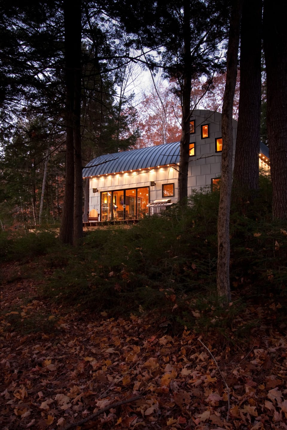 A huge deck wraps around the entire house to enjoy the stunning water views.