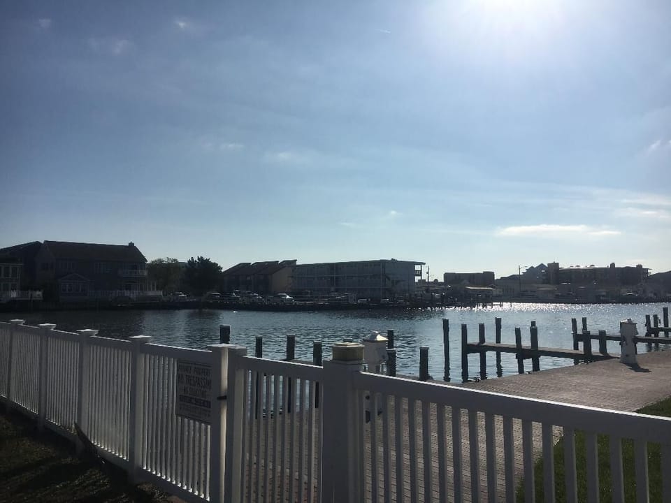 View of the cove on your walk to the beach