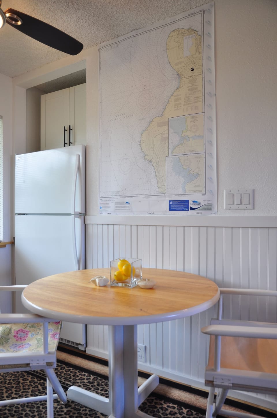 detailed ocean map of the Kona Coast - the treasure map!