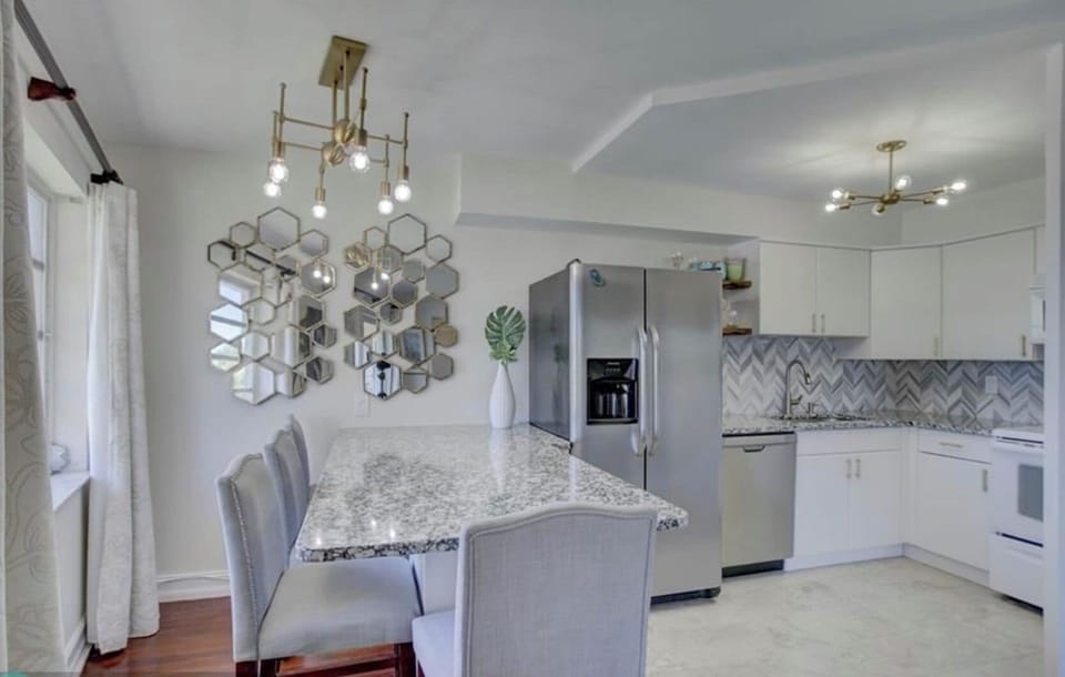 Kitchen and dining area