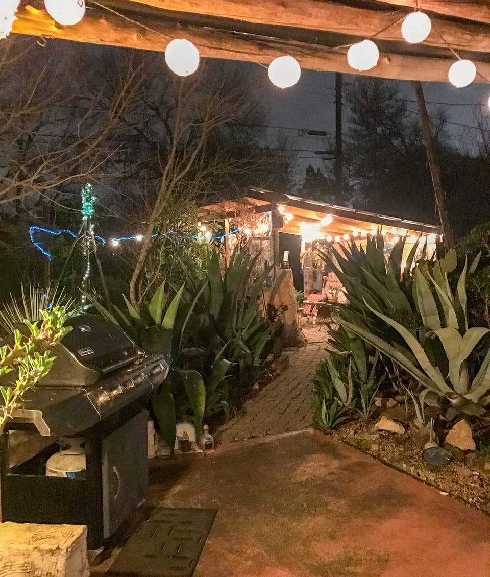 Outdoor Patio at Night
