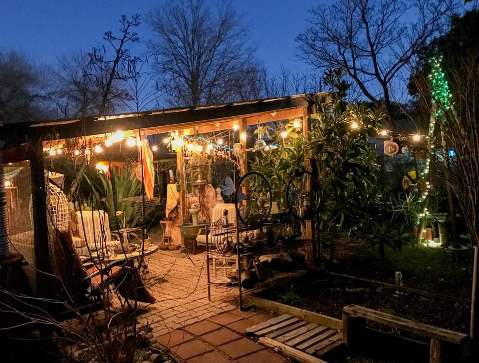 Gazebo Patio at Night