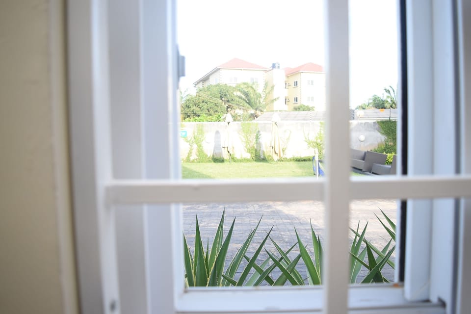 Garden view from the bedroom