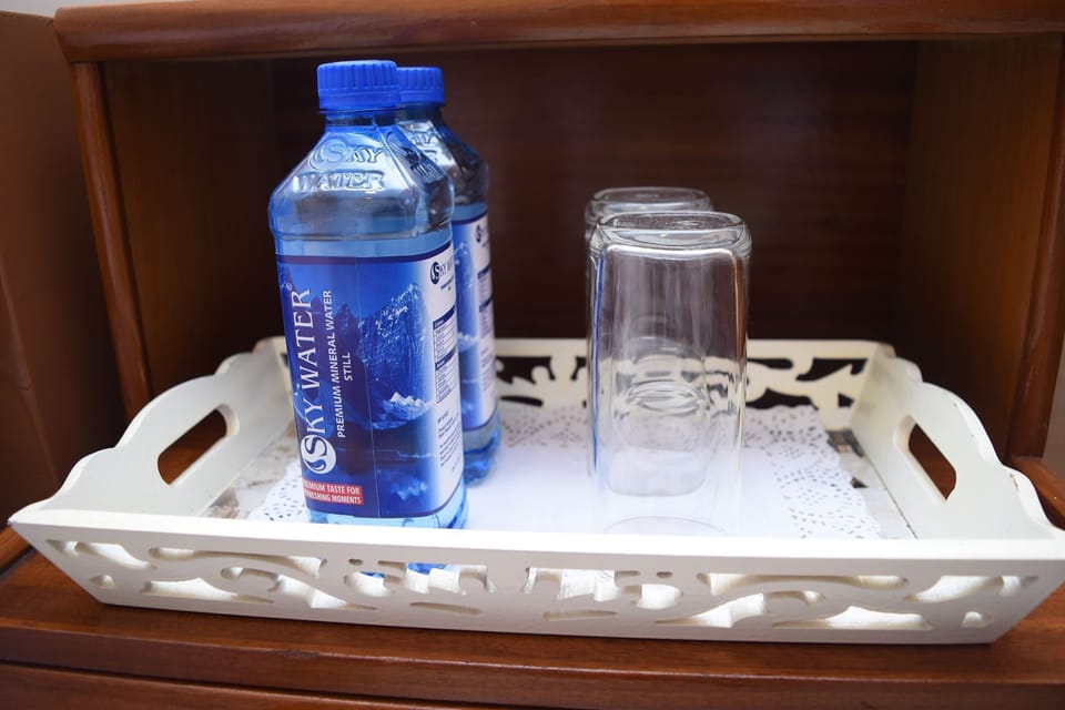 Complimentary water