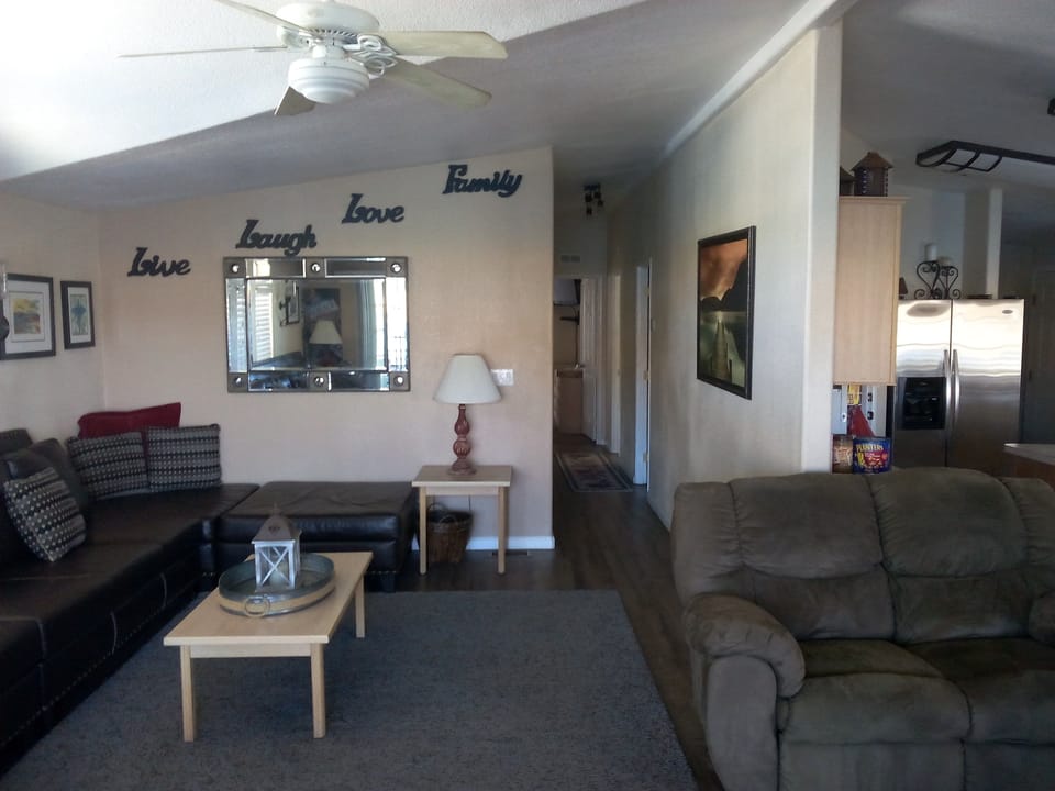 Large open area for easy getting around the house.