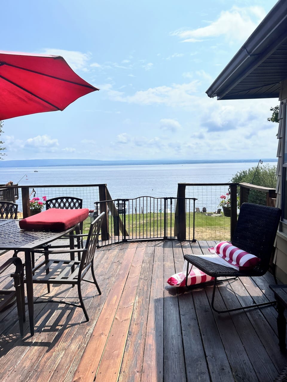 Lakeside deck