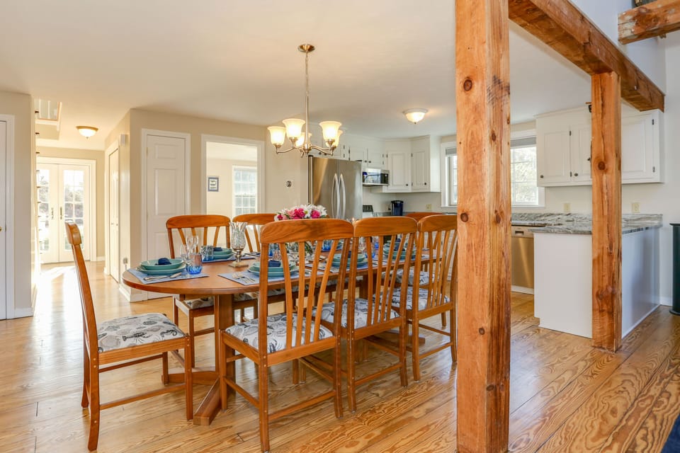 Great room - cherry dining set with seating  up to 12