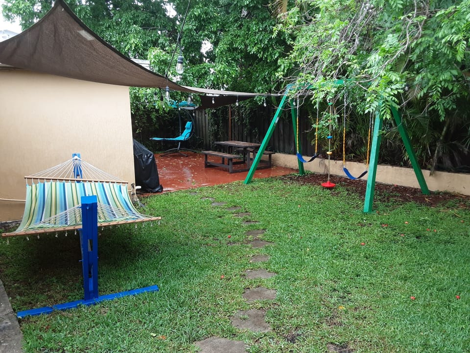 relax while your kids enjoy the swings