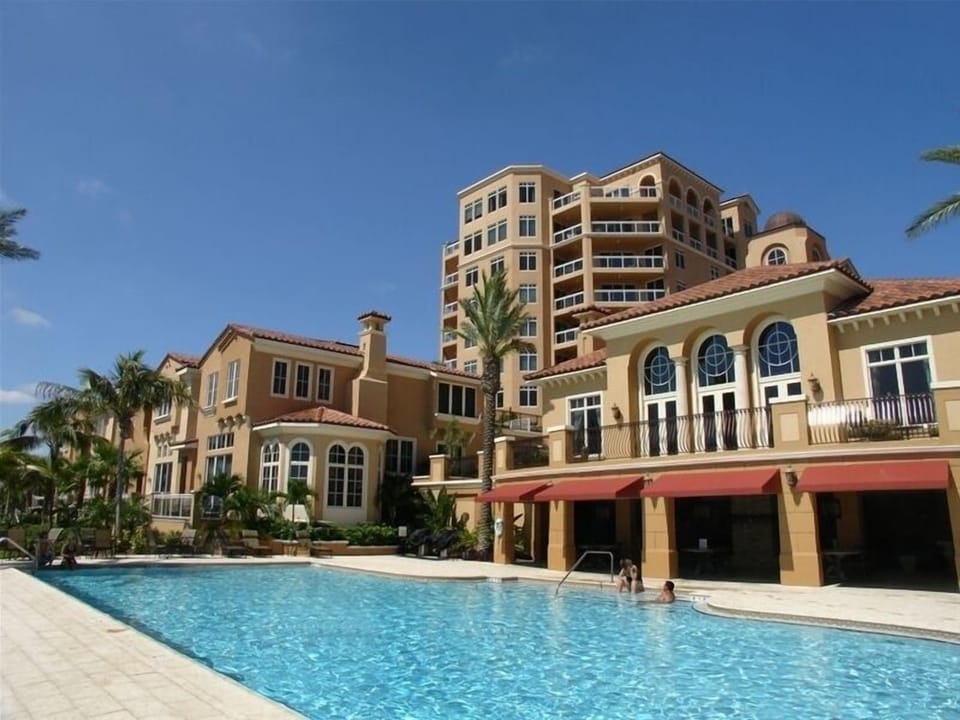 Swimming Pool and Enclosed Entertaining Area with TV & Fireplace