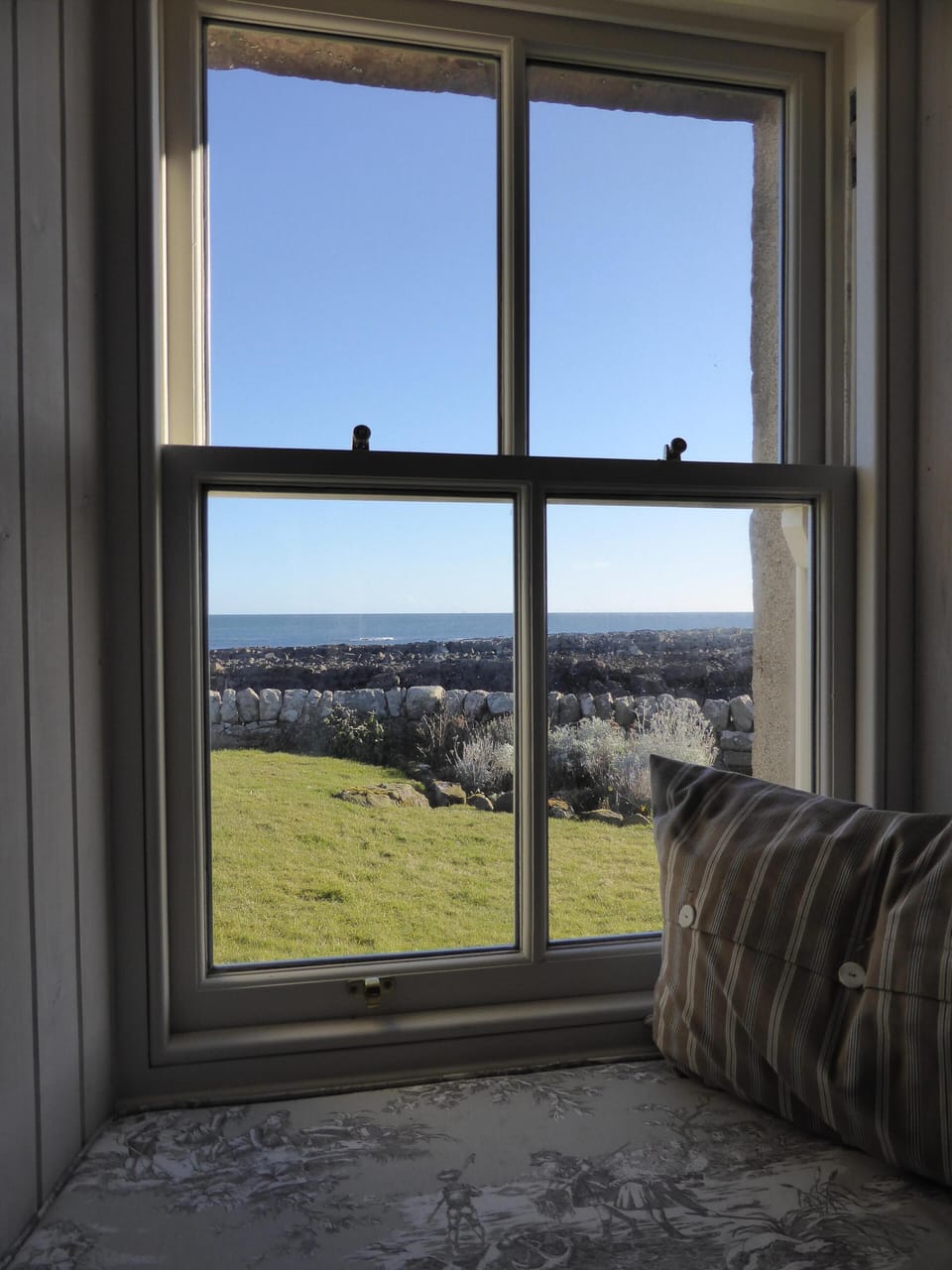 FIfe Ness Cottage, view through window
