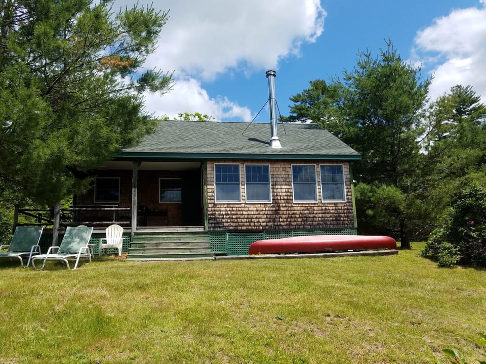 View of camp from Pitcher Pond