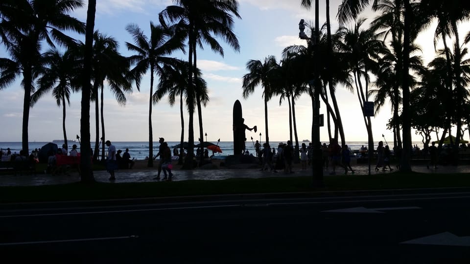 Duke's Statue at dusk