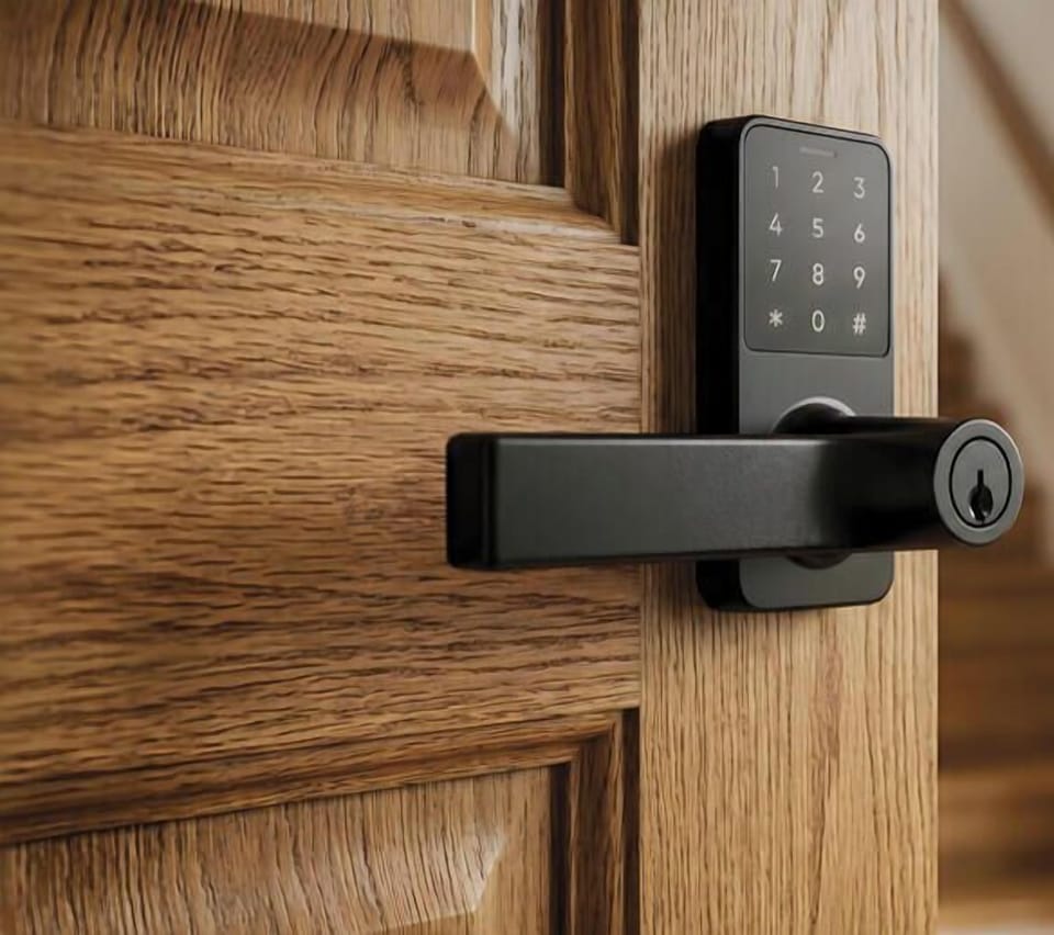 Enjoy effortless keyless entry with a smart digital lock—just tap your code and step into your home away from home with ease.