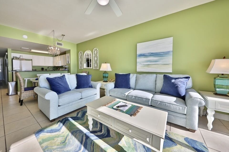 Living room with sleeper sofa