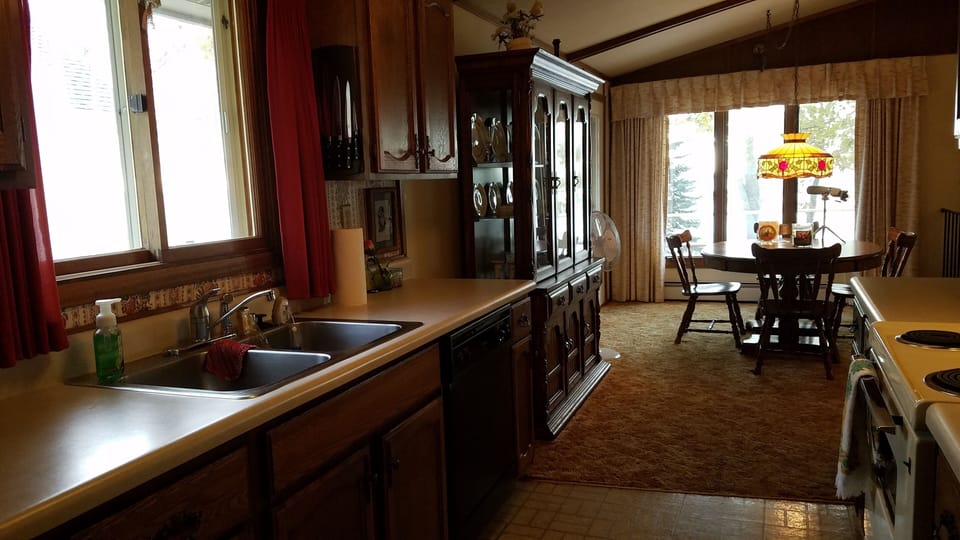 kitchen looking toward water