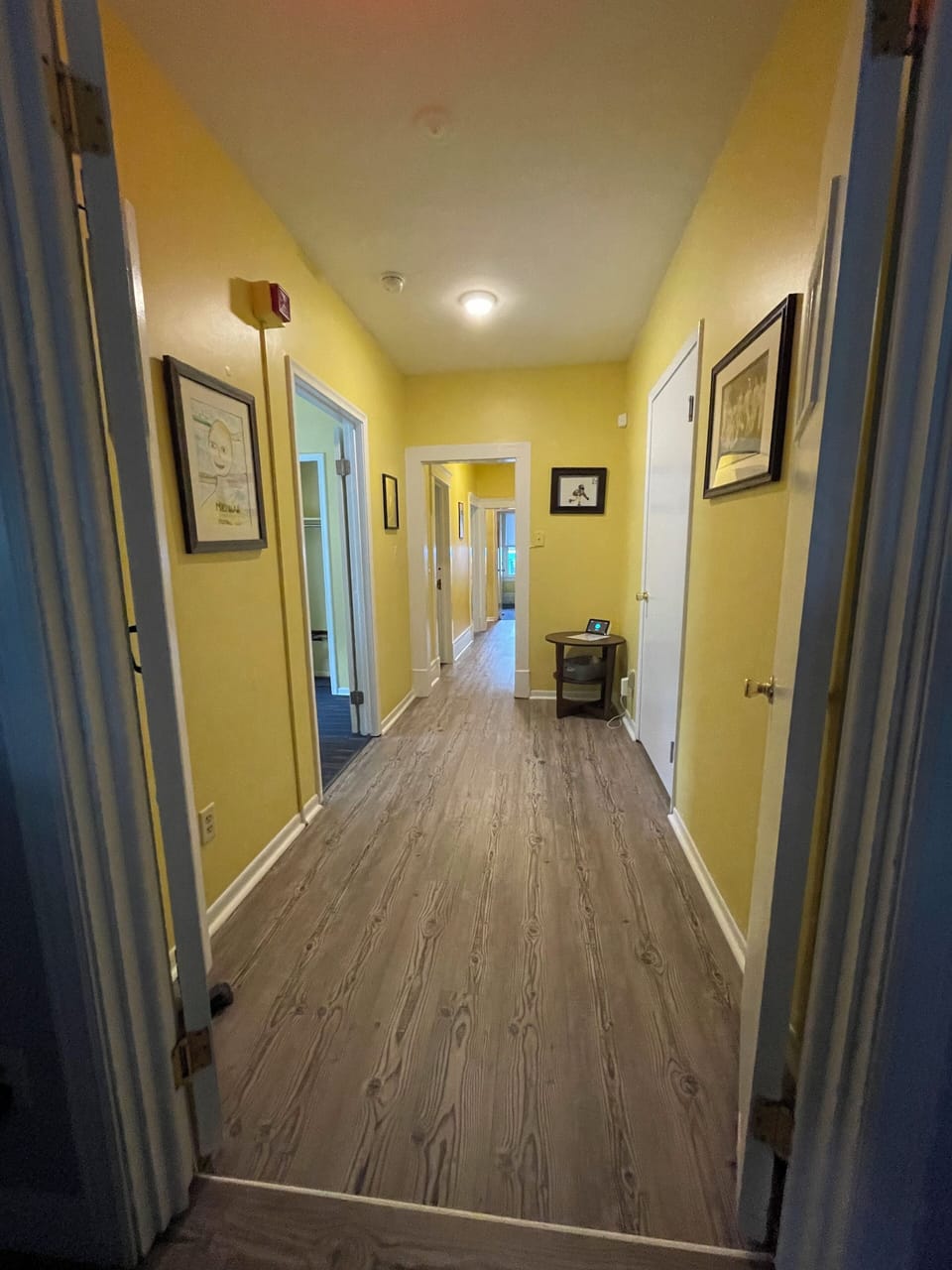 Main floor bedroom hallway