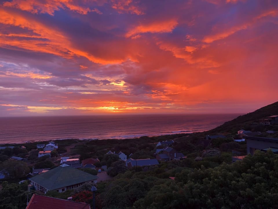 sunset from the balcony