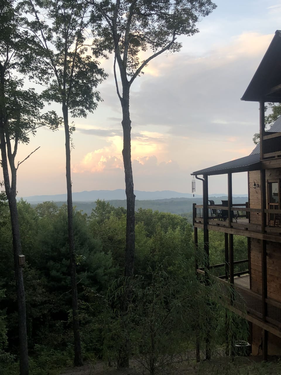 Summer Sunset on the mountain 