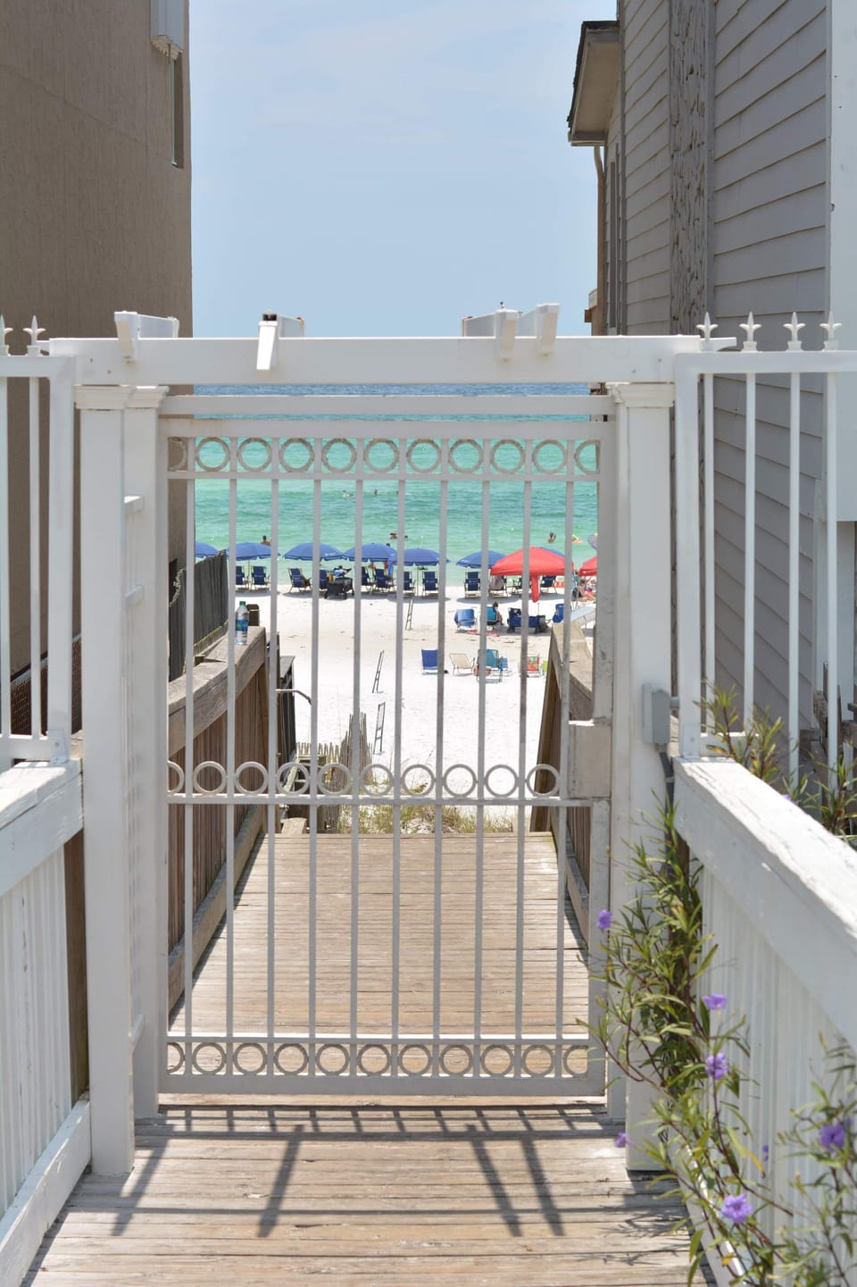 Private beach access across the street from the community 