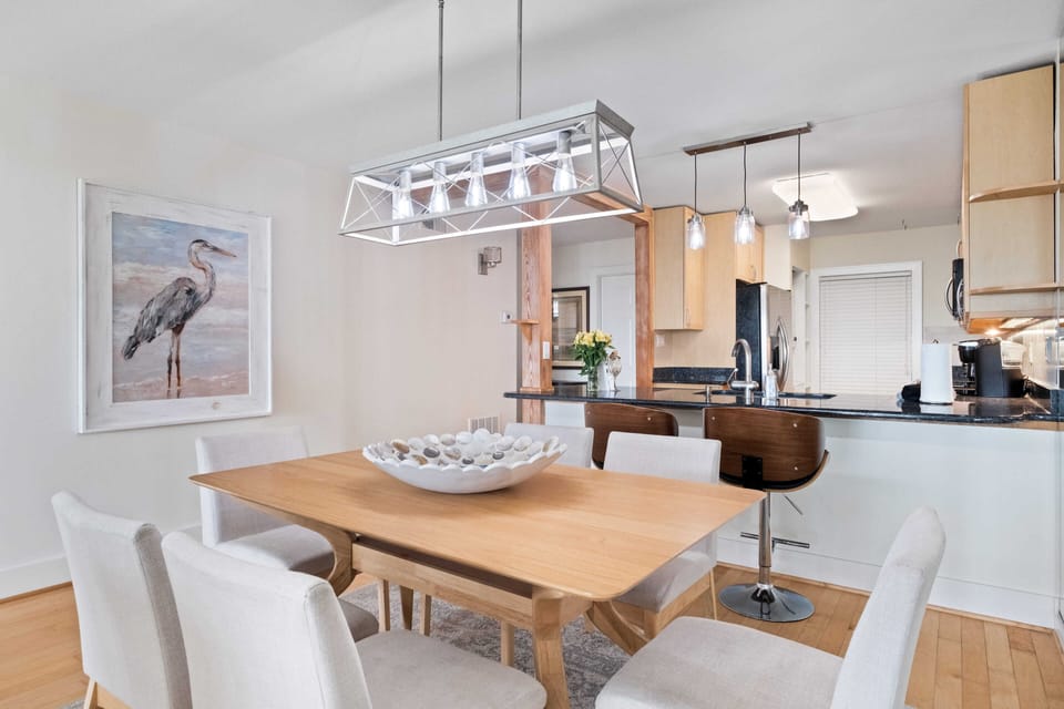 Newly Renovated Dining Area - facing Kitchen and Entry