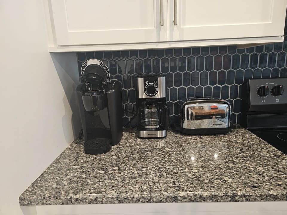 Make Coffee just how you like it with the Keurig or the Coffee Pot.