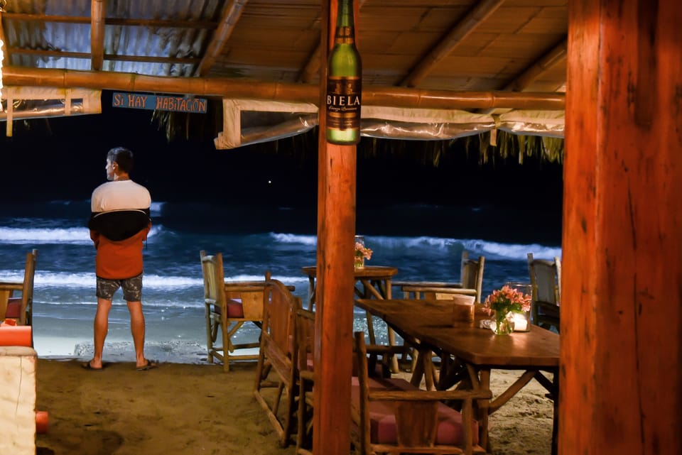 Our night view over cocktails.