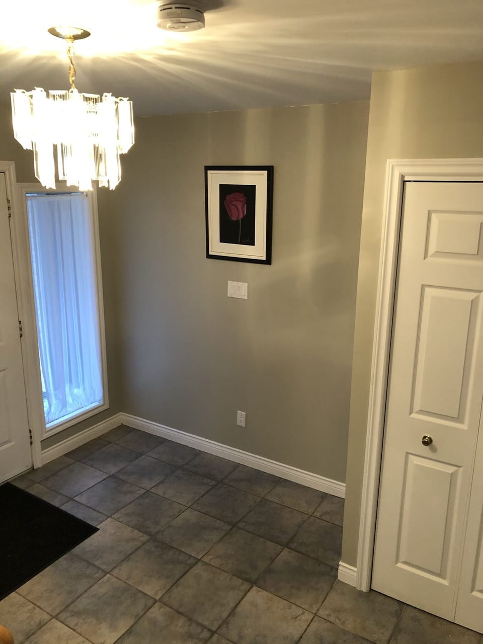 Entrance way on split level.