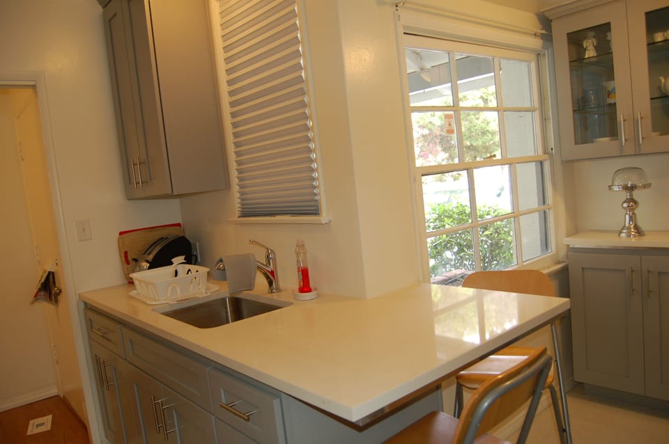 Light and bright kitchen.