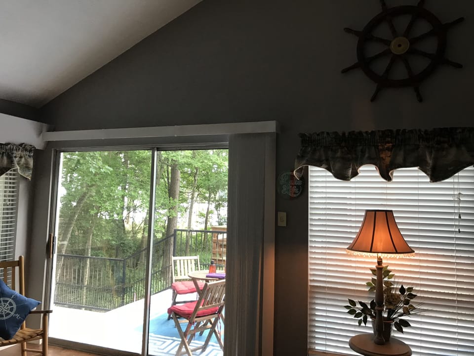Great view of lake from living area