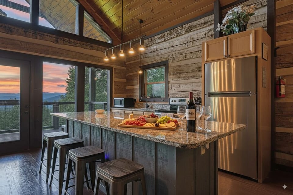Fully equipped kitchen for easy meals and cozy nights in